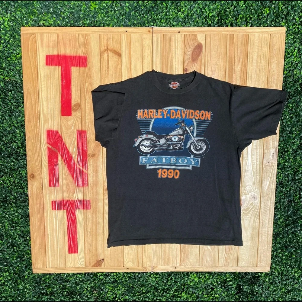Vintage “FATBOY” Harley Davidson tee - Picture 1 of 3